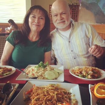 Thai Lotus - Having fun with all this wonderful food with our friend Maria - Thai Near Me - Corona, California Thai Lotus - Having fun with all this wonderful food with our friend Maria - Thai Near Me - Corona, California