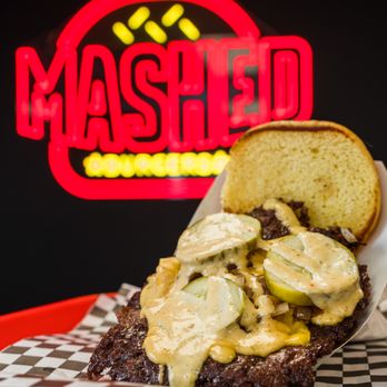 Mashed Burgers - a cheeseburger on a bun - Burgers Near Me - Cliffside Park, New Jersey