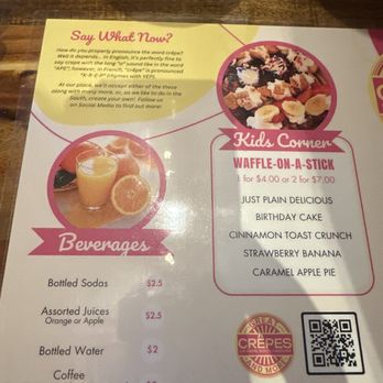 Great Crepes & More - the menu - Breakfast & Brunch Near Me - Laurens, South Carolina Great Crepes & More - the menu - Breakfast & Brunch Near Me - Laurens, South Carolina