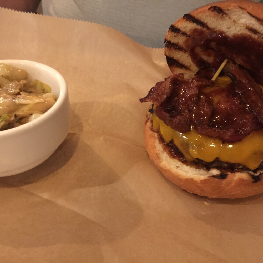 BakeChop - "B. B. B. " beef burger, bacon, barbecue, cheddar - Coffee & Tea Near Me - Deland, Florida BakeChop - "B. B. B. " beef burger, bacon, barbecue, cheddar - Coffee & Tea Near Me - Deland, Florida