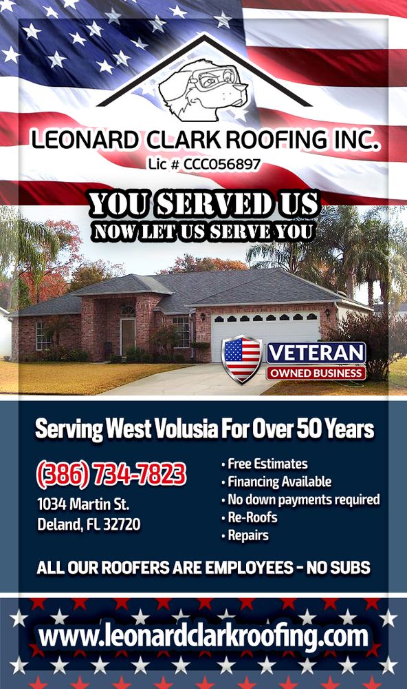 Slide of Leonard Clark Roofing