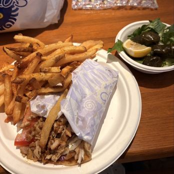 Niko Niko's - Chicken gyro, fries, and yaladji dolmas - Greek Near Me - Houston, Texas