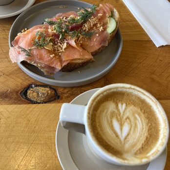 Renegade By Devout Coffee - Salmon Toast - Coffee & Tea Near Me - Fremont, California Renegade By Devout Coffee - Salmon Toast - Coffee & Tea Near Me - Fremont, California