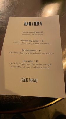 Menu photo 8 Bar Chica St Petersburg, FL