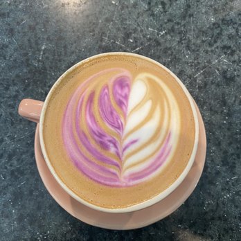 Kasama - "Oh Hot Yam" latte - Filipino Near Me - Chicago, Illinois