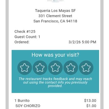 Taqueria Los Mayas - Vegan penalty - Tacos Near Me - San Francisco, California