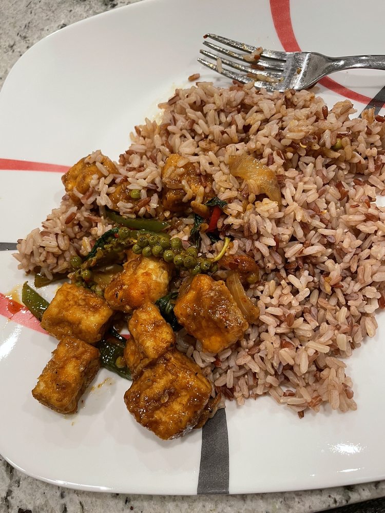 Special request to make Spicy Peppercorn Tofu without coconut milk. And