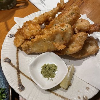 Guu with Garlic - King Oyster Mushroom Tempura w/ Matcha Salt - Japanese Near Me - Vancouver, British Columbia