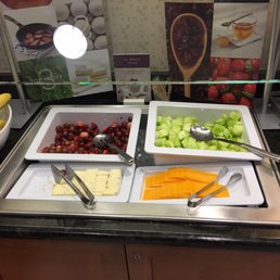 Fruits, cheeses, egg whites or scrambled, sausages or lean Canadian bacon, nonfat Greek yogurts and more. Fruits, cheeses, egg whites or scrambled, sausages or lean Canadian bacon, nonfat Greek yogurts and more.