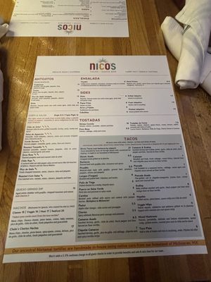 Menu photo 2 Nico's Taco and Tequila Bar Minneapolis, MN Menu photo 2 Nico's Taco and Tequila Bar Minneapolis, MN