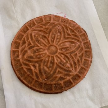 Immigrant Son Caffe - Such a pretty waffle cookie! - New American Near Me - Ventura, California Immigrant Son Caffe - Such a pretty waffle cookie! - New American Near Me - Ventura, California
