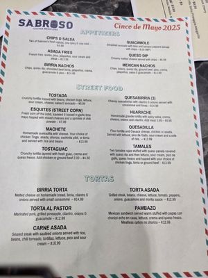 Menu photo 5 Sabroso Cocina Mexicana Saint Ann, MO