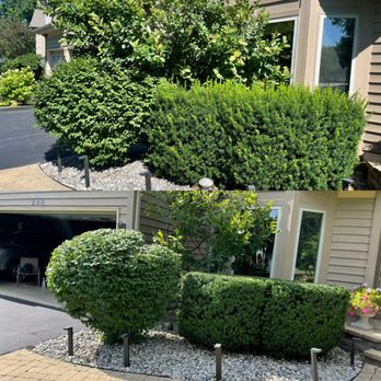 Monaco Landscaping - a view of a driveway and a garage - Snow Removal Near Me - Darien, Illinois