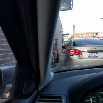 McDonald's - Drive-thru line is designed for 4 cars yet only 3 fit not good McDonald's - Fast Food Near Me - Detroit, Michigan