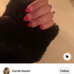 Happy Nails - What I wanted. More pointy and a well defined heart