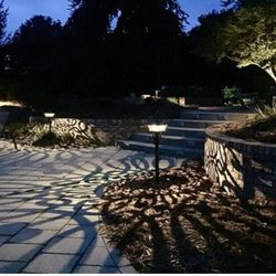 Palm Coast Lawn And Landscape - Low voltage lighting used can create beautiful shadows