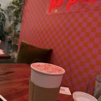 The Palm Coffee Bar - The peppermint coffee was tasty and just the rhino amount of sweet - Coffee & Tea Near Me - Burbank, California The Palm Coffee Bar - The peppermint coffee was tasty and just the rhino amount of sweet - Coffee & Tea Near Me - Burbank, California