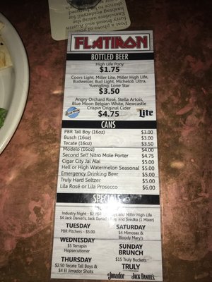 Menu photo 3 Flatiron Restaurant & Bar Atlanta, GA Menu photo 3 Flatiron Restaurant & Bar Atlanta, GA