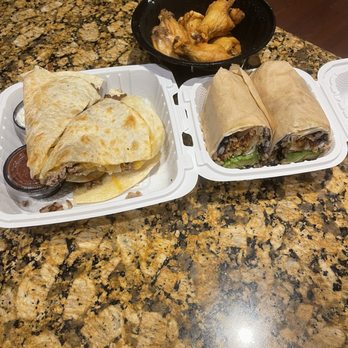 Flaming Grill - Steak Quesadilla 6 Pieces Chicken Wings BBQ Chicken Burrito - Chicken Shop Near Me - Queens, New York Flaming Grill - Steak Quesadilla 6 Pieces Chicken Wings BBQ Chicken Burrito - Chicken Shop Near Me - Queens, New York