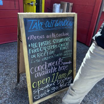 Barbara's Fishtrap - Very limited menu for the take-out window. - Seafood Near Me - Half Moon Bay, California