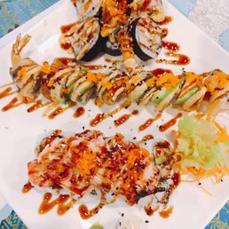Spider roll, Bahama roll, dragon roll.