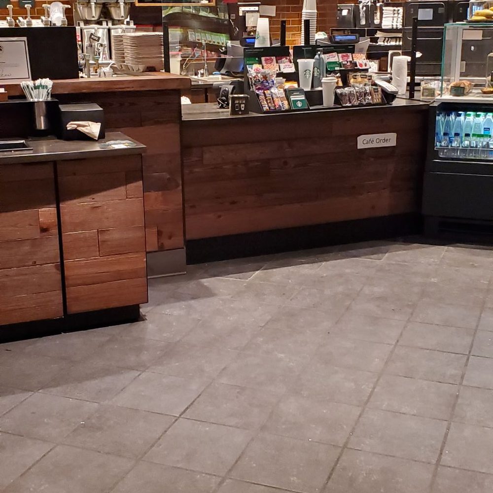 the inside of a starbucks coffee shop the inside of a starbucks coffee shop