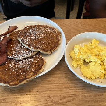 Sixty Vines - Kid's pancakes with a side of eggs and bacon - Wine Bars Near Me - Winter Park, Florida Sixty Vines - Kid's pancakes with a side of eggs and bacon - Wine Bars Near Me - Winter Park, Florida