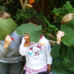 Warm House Montessori School - Garden fun