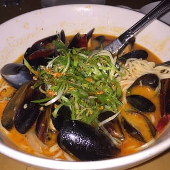 Oiistar - Mussel ramen. Feel like it was called something man. It had a spicy kick to it, but in a good way. - Asian Fusion Near Me - Chicago, Illinois Oiistar - Mussel ramen. Feel like it was called something man. It had a spicy kick to it, but in a good way. - Asian Fusion Near Me - Chicago, Illinois