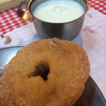 Rapid River Logging Camp - Dessert - freshly made sugar donuts & milk for dessert. - American Near Me - Park Rapids, Minnesota