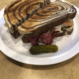 Pastrami sandwich on rye. One of the best I've had. Pastrami sandwich on rye. One of the best I've had.