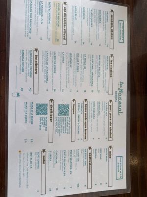 Menu photo 1 La Nacional Chula Vista, CA Menu photo 1 La Nacional Chula Vista, CA