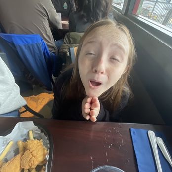 The Dutchie - Me eating chicken strips - Seafood Near Me - Morro Bay, California
