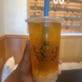 Tapioca Go - Peach Green Tea - Bubble Tea Near Me - Chesapeake, Virginia