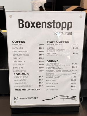 Menu photo 1 Boxenstopp Santa Clarita, CA Menu photo 1 Boxenstopp Santa Clarita, CA
