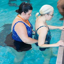 Specialty Aquatic Programs - Aquastretch technique for athletes and chronic pain used for quick relief of pain and increasing range of motion.