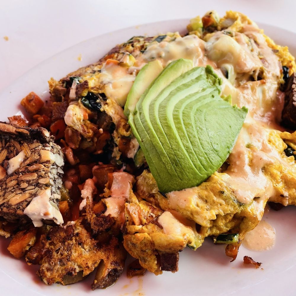 Nectarine Grove - Farmers Market Scramble + cheese - New American Near Me - Encinitas, California