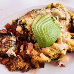 Farmers Market Scramble + cheese