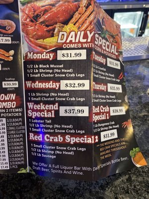 Menu photo 2 Red Crab Juicy Seafood - Durham Durham, NC Menu photo 2 Red Crab Juicy Seafood - Durham Durham, NC