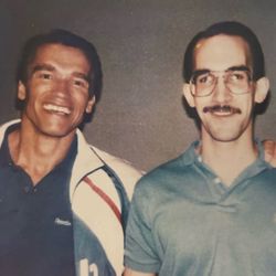 Personaliteez - Souvenir pic of Arnold and me from 1989.