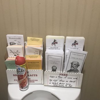 Barbara Ann's Place - a toilet with a lot of toilet paper on it - Gas Stations Near Me - Eldridge, Alabama