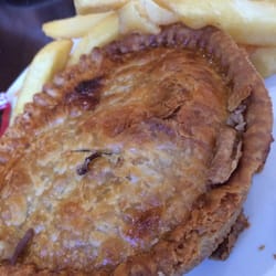 Food Hall At Gretna Green - Steak pie with chips