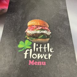 Little Flower Tea Room - The front of the menu