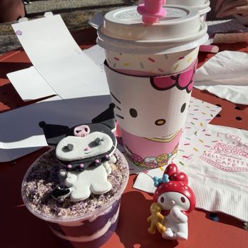 Hello Kitty Cafe - Kuromi cup - Desserts Near Me - Las Vegas, Nevada