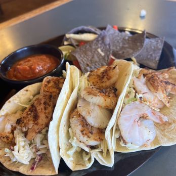 The Cliff Dwellers Restaurant - Shrimp tacos. Chips were stale - New American Near Me - Marble Canyon, Arizona The Cliff Dwellers Restaurant - Shrimp tacos. Chips were stale - New American Near Me - Marble Canyon, Arizona