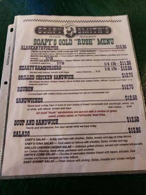 Menu photo 4 Soapy Smith's Pioneer Restaurant Fairbanks, AK