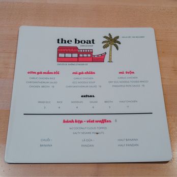 The Boat - Menu. - Vietnamese Near Me - Seattle, Washington The Boat - Menu. - Vietnamese Near Me - Seattle, Washington