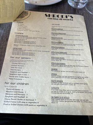 Menu photo 2 Shrodi's - Cucina di Maria Pittsburgh, PA