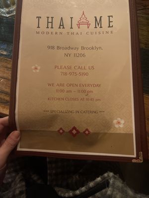 Menu photo 5 Thai Me Brooklyn, NY