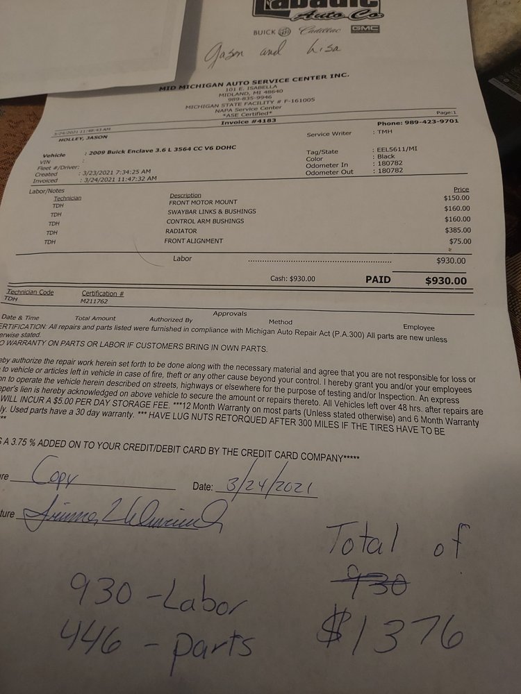 LABADIE CADILLAC BUICK GMC SERVICE CENTER Request a Quote 711 S